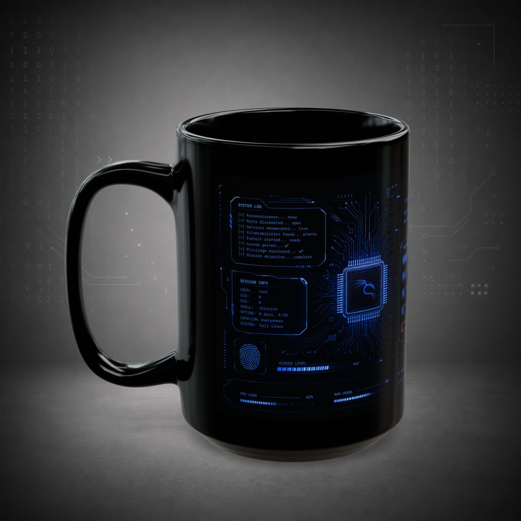 Terminal Forge™ Hacker Fuel Mug – Cybersecurity Coffee Mug for Ethical Hackers, Pentesters & Bug Bounty Hunters