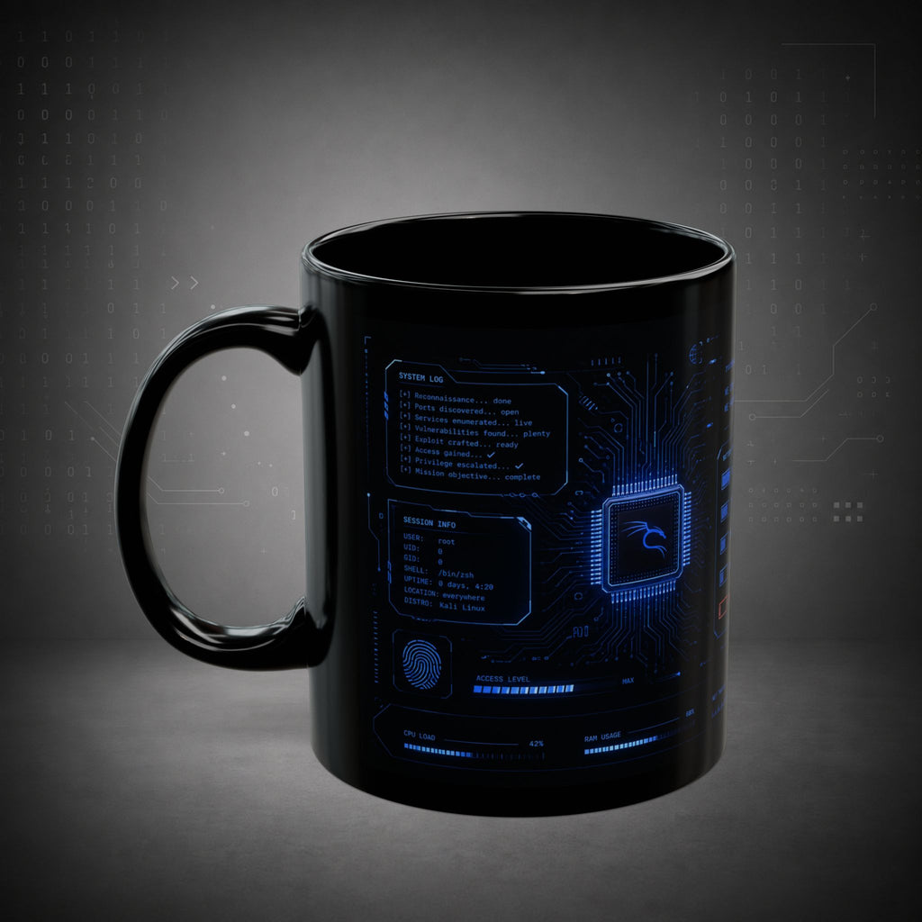 Terminal Forge™ Hacker Fuel Mug – Cybersecurity Coffee Mug for Ethical Hackers, Pentesters & Bug Bounty Hunters