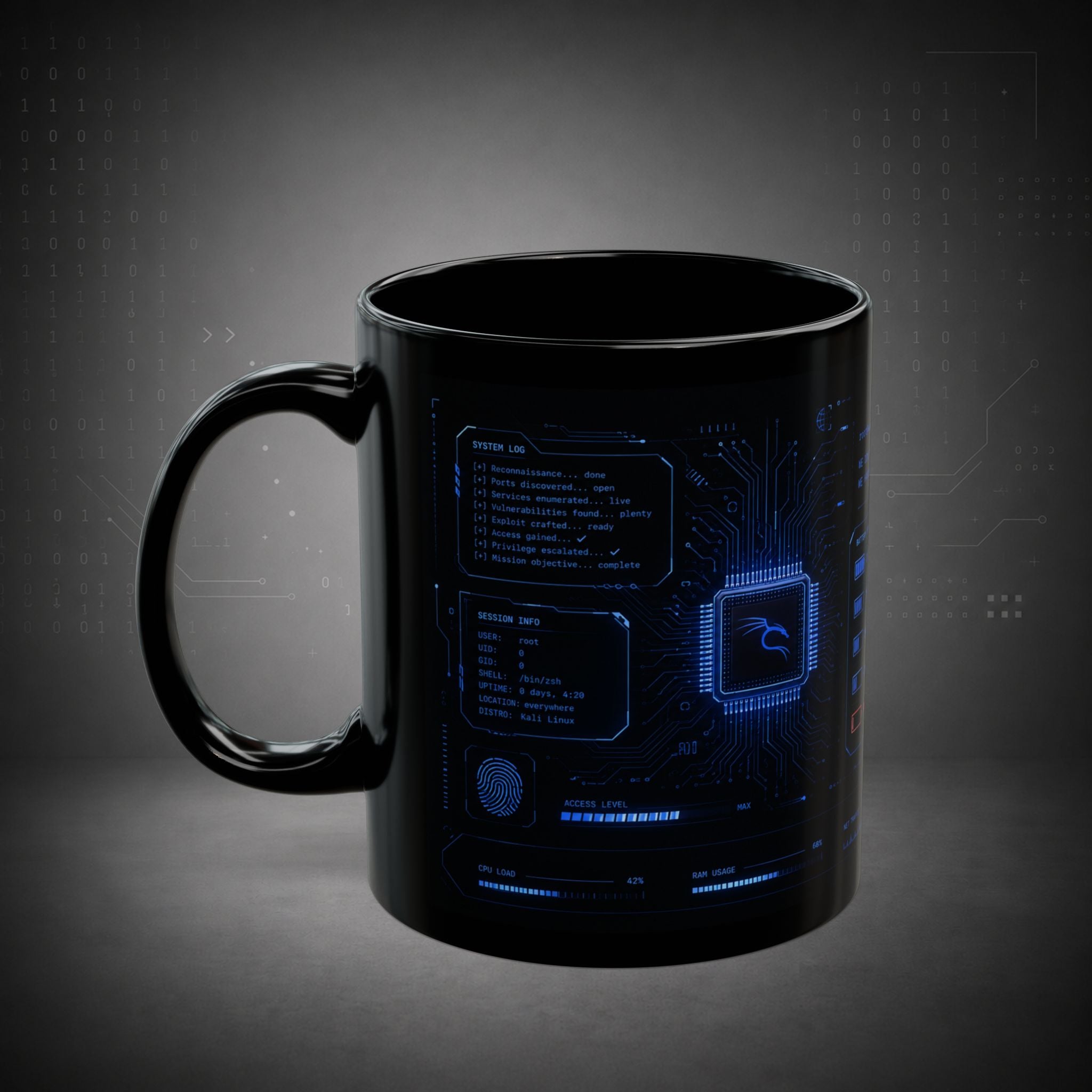 Terminal Forge™ Hacker Fuel Mug – Cybersecurity Coffee Mug for Ethical Hackers, Pentesters & Bug Bounty Hunters